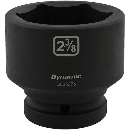 DYNAMIC Tools 2-3/8" X 1" Drive, 6 Point Standard Length, Impact Socket D025376